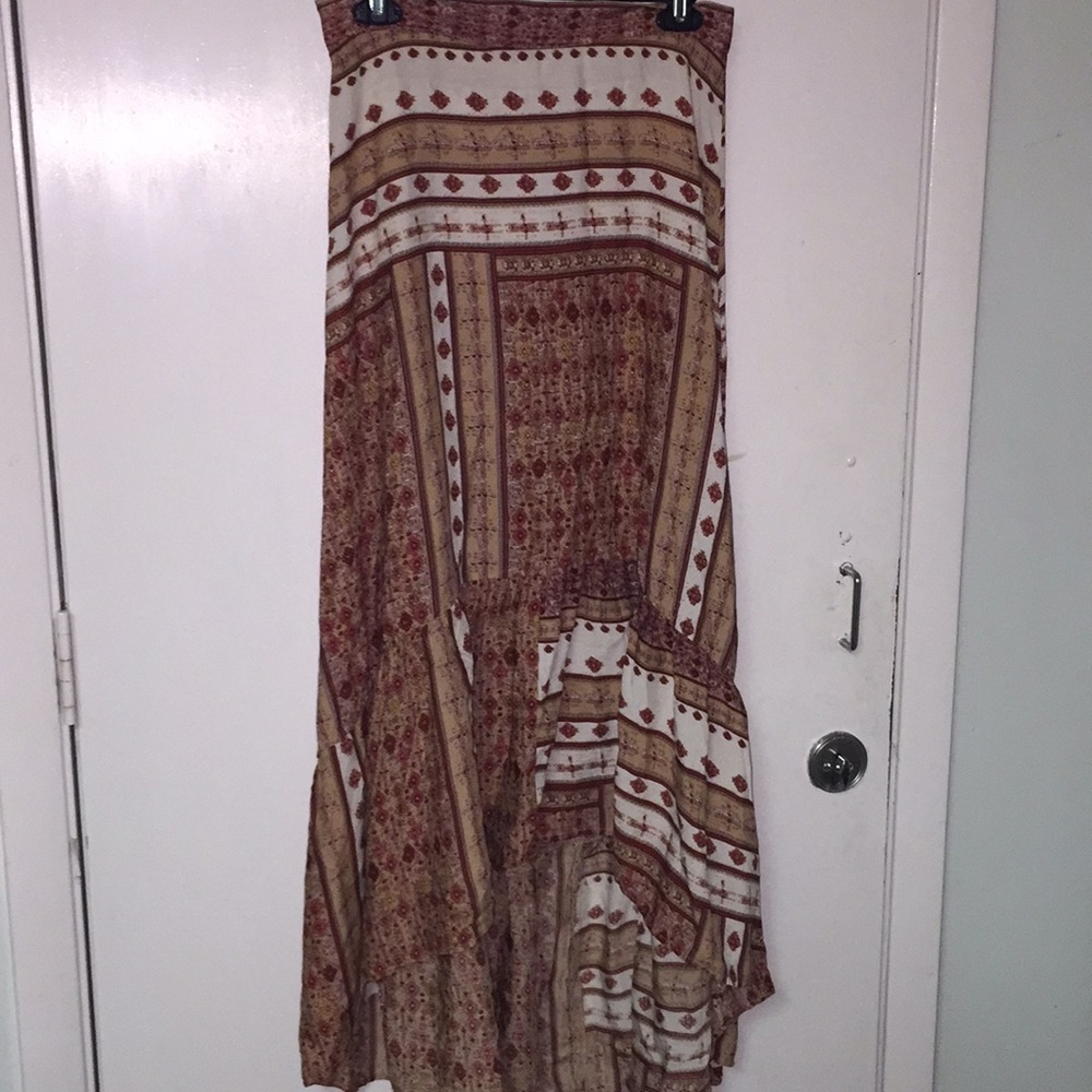 Hi low boho skirt
